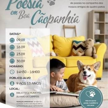 “Poesia em Boa Cãopanhia” leva a leitura e a poesia para junto dos amigos de quatropatas”