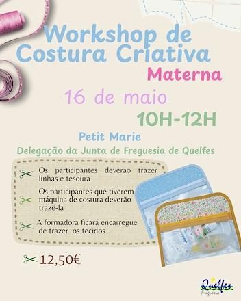 Workshop de Costura Criativa Materna