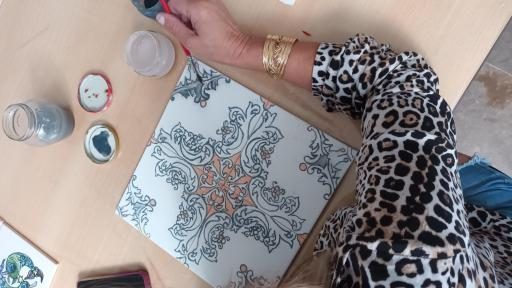 Tile Painting and Oil Painting Workshop