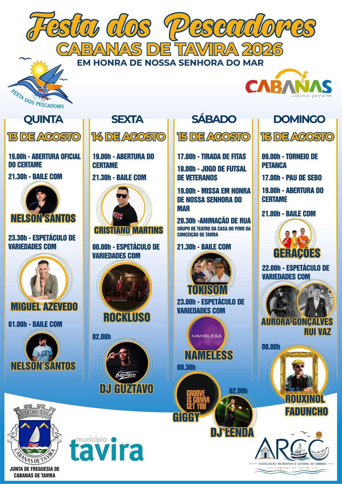 Fishermen's Festival in Honor of Our Lady of the Sea in Cabanas de Tavira