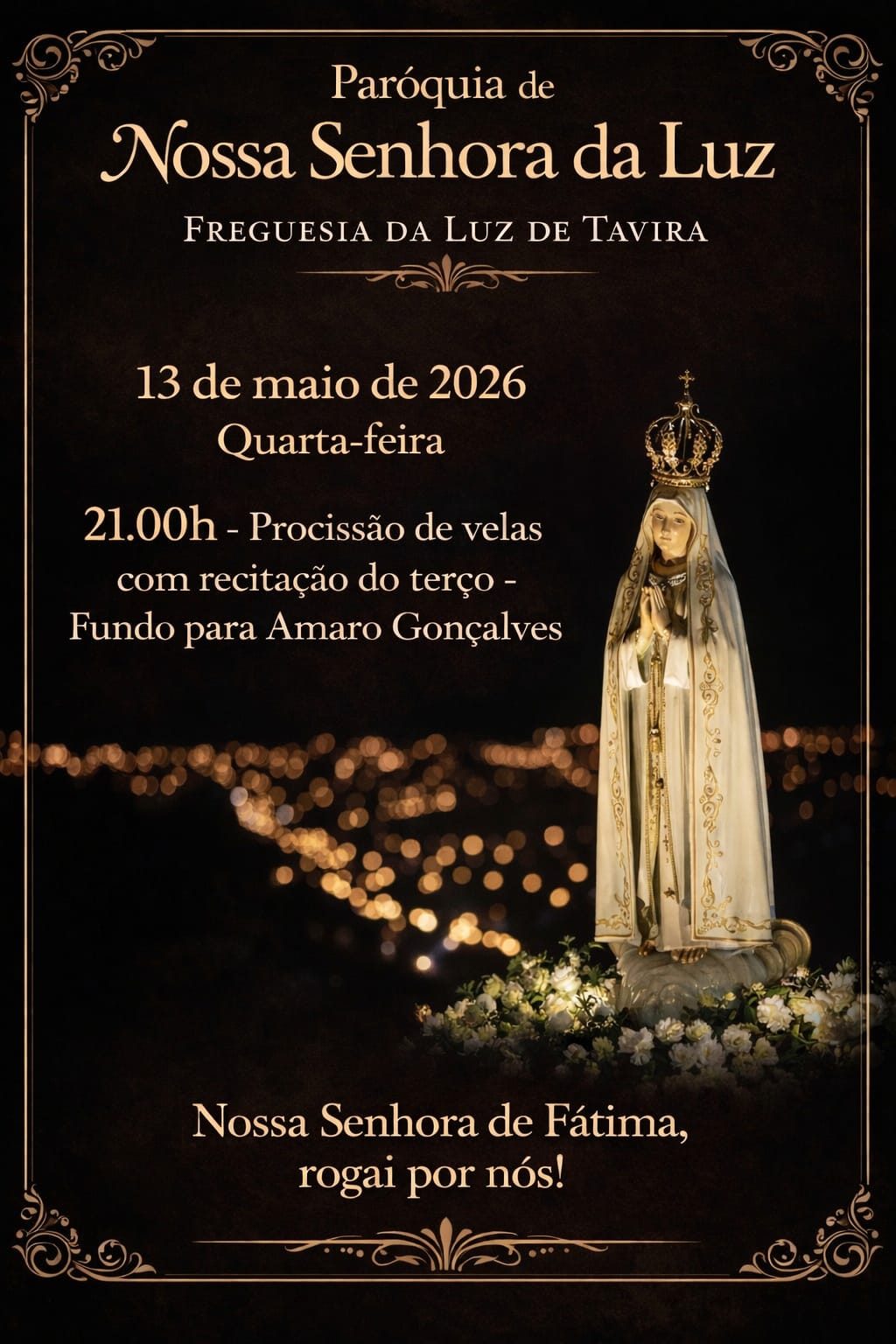 Candle Procession and Rosary Recitation
