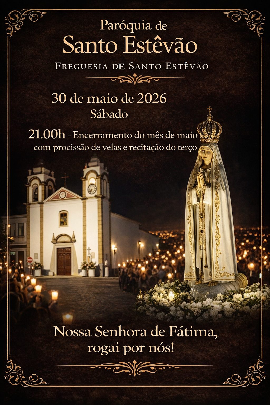 Candle Procession and Rosary Recitation